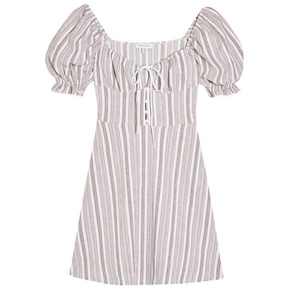 ✨ NWT TOPSHOP striped print mini dress 6 - Picture 2 of 9